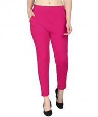 I KING ANKLE LENGTH LEGGING (PINK, SOLID)