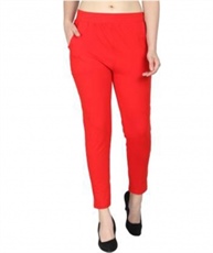 I KING ANKLE LENGTH LEGGING (RED, SOLID)