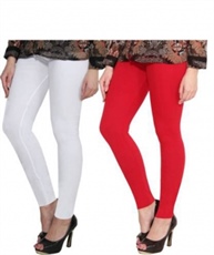 I KING ANKLE LENGTH LEGGING (RED, WHITE, SOLID)