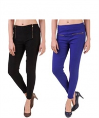 I KING BLACK, BLUE JEGGING  (SOLID)