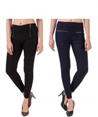 I KING BLACK, NAVY BLUE JEGGING (SOLID)