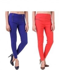 I KING BLUE, ORANGE JEGGING (SOLID)