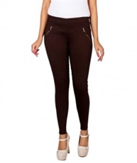 I KING BROWN JEGGING (SOLID)