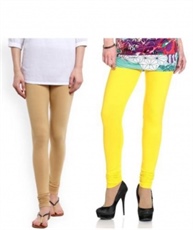 I KING CHURIDAR LEGGING (BEIGE, YELLOW)