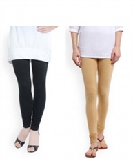 I KING CHURIDAR LEGGING (BLACK, BEIGE, SOLID)