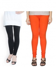 I KING CHURIDAR LEGGING (BLACK, ORANGE, SOLID)