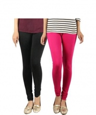 I KING CHURIDAR LEGGING (BLACK, PINK)