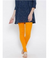 I KING CHURIDAR LEGGING (MUSTARD, SOLID)