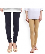 I KING CHURIDAR LEGGING (NAVY BLUE, BEIGE, SOLID)