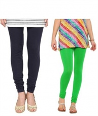 I KING CHURIDAR LEGGING (NAVY BLUE, GREEN, SOLID)