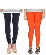 I KING CHURIDAR LEGGING  (NAVY BLUE, ORANGE, SOLID)