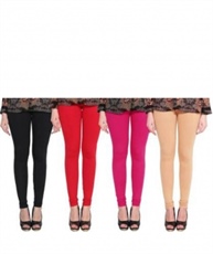 I KING CHURIDAR LEGGING (RED, PINK, BLACK, BEIGE, SOLID)