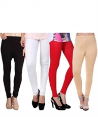 I KING CHURIDAR LEGGING (RED, WHITE, BLACK, BEIGE, SOLID)