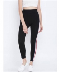 I KING LENGTH LEGGING (BLACK, STRIPED)