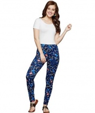 I KING LENGTH LEGGING (WHITE, BLUE, BLACK, FLORAL PRINT)