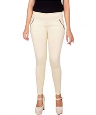 I KING LIGHT BEIGE JEGGING (SOLID)