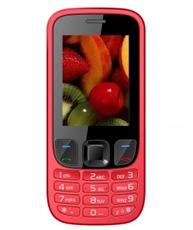 IKALL K6303 Dual SIM Mobile Phone with 1800mAh Battery and 2.4-inch screen (Red)