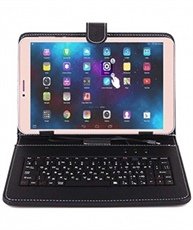 Ikall N1 Tablet with Keyboard (8 inch, 8GB, WiFi + 4G LTE + Voice Calling), Gold