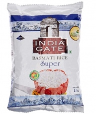 India Gate Basmati Rice Super, 1kg