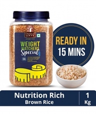 India Gate Brown Rice, 1kg Jar