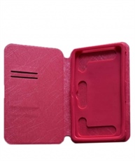 KANICT Tablet Leather Flip Case Cover Compatible for I KALL N9 (Dark Pink)