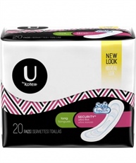 Kotex Ultra Thin Long Pads 20 ct