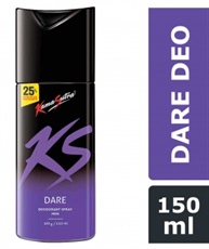 KS Dare Deodorant for Men | Long Lasting Warm & Vibrant Fragrance | Suitable for Sensitive Skin | Deodorant for Gym & Party Enthusiasts | Energetic & Refreshing body spray | Aerosol Series, 150 ml