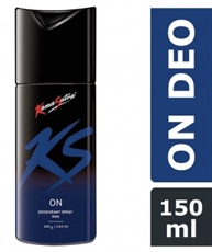 KS On Deodorant for Men | Long Lasting Fresh & Spicy Fragrance | Suitable for Sensitive Skin | Deodorant for Gym and Party Enthusiasts | Energetic & Refreshing Body Spray | Aerosol Series, 150 ml