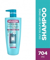 L`Oreal Paris Extraordinary Clay Shampoo, 640ml (With 10% Extra)