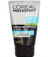 L`Oreal Paris Men Expert White Activ Oil Control Charcoal Foam, 100ml