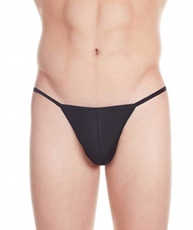 La Intimo Men`s Black Nylon Spandex Galaxy Bikini