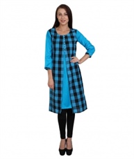 Makxziya Women`s Cotton A line Kurta