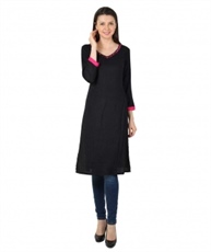 Makxziya Women`s Cotton A line Kurta