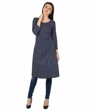 Makxziya Women`s Cotton A line Kurta