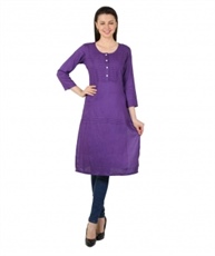 Makxziya Women`s Rayon A line Kurta