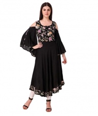 Makxziya Women`s Rayon Anarkali Kurta