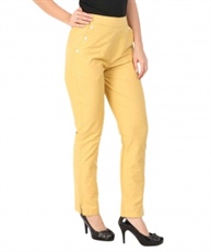 Makxziya Women`s Yellow Regular Fit Cotton Trouser Women`s Yellow Regular( Yellow) Fit Rayon Trouser