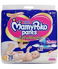 MamyPoko Pants Extra Absorb Diaper, Small (Pack of 78)