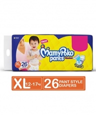 MamyPoko Pants Standard Diapers, Extra Large (Pack of 26)