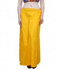 MANGO YELLOW COTTON PETTICOAT COTTON BLEND PETTICOAT (FREE)