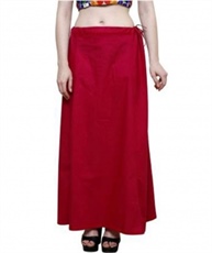 MAROON COTTON BLEND PETTICOAT (FREE)