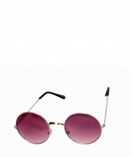 MAROON ROUND SUNGLASSES