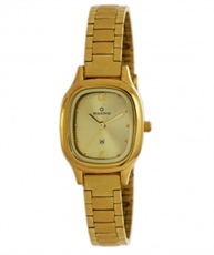 Maxima Analog Gold Dial Women`s Watch - 40011CMLY