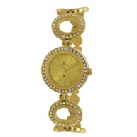 MAXIMA Analog Gold Dial Women`s Watch-52681BMLY