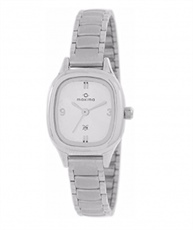 Maxima Analog Silver Dial Women`s Watch - 39993CMLI