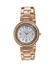 Maxima Analog White Dial Women`s Watch - 48392BMLR