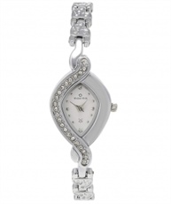 Maxima Attivo Analog White Dial Women`s Watch - 20481BMLI