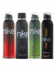 Nike Men Deo Set, 4x200ml (Casual, Element, Yellow and Extreme)