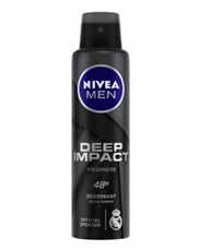 NIVEA MEN Deodorant, Deep Impact Freshness, 150ml