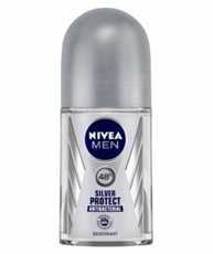 NIVEA MEN, Deodorant Roll-on, Silver Protect Antibacterial, 50ml